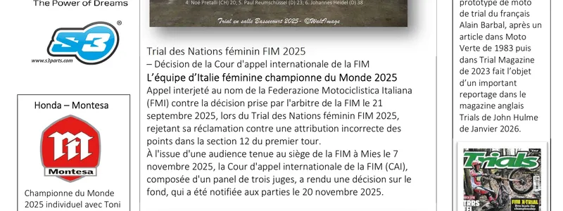 N°1 - Périodique CTR Janvier 2026