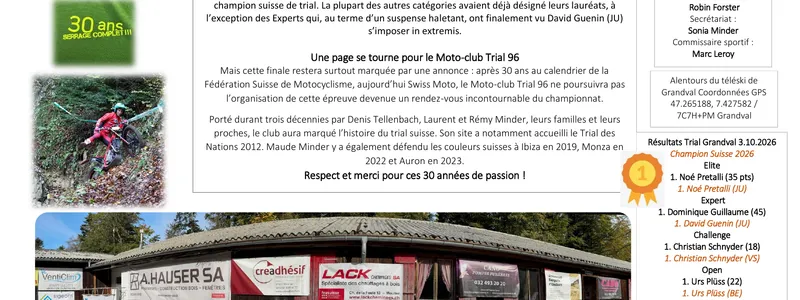 Posters Moto-Club Grandval 2026