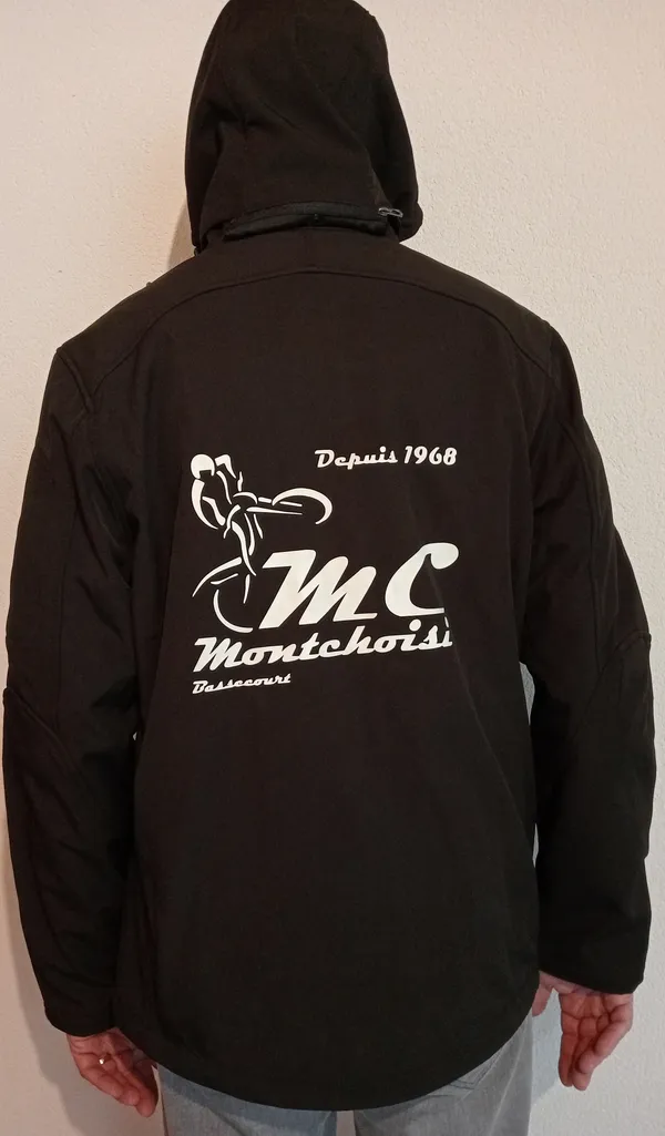 Veste capuche dos du club